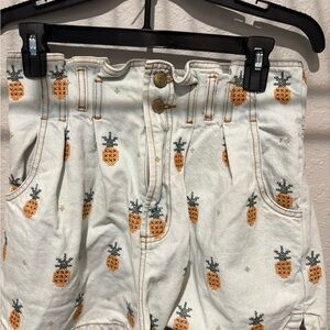 FARM Rio Pineapple Print Jean Shorts